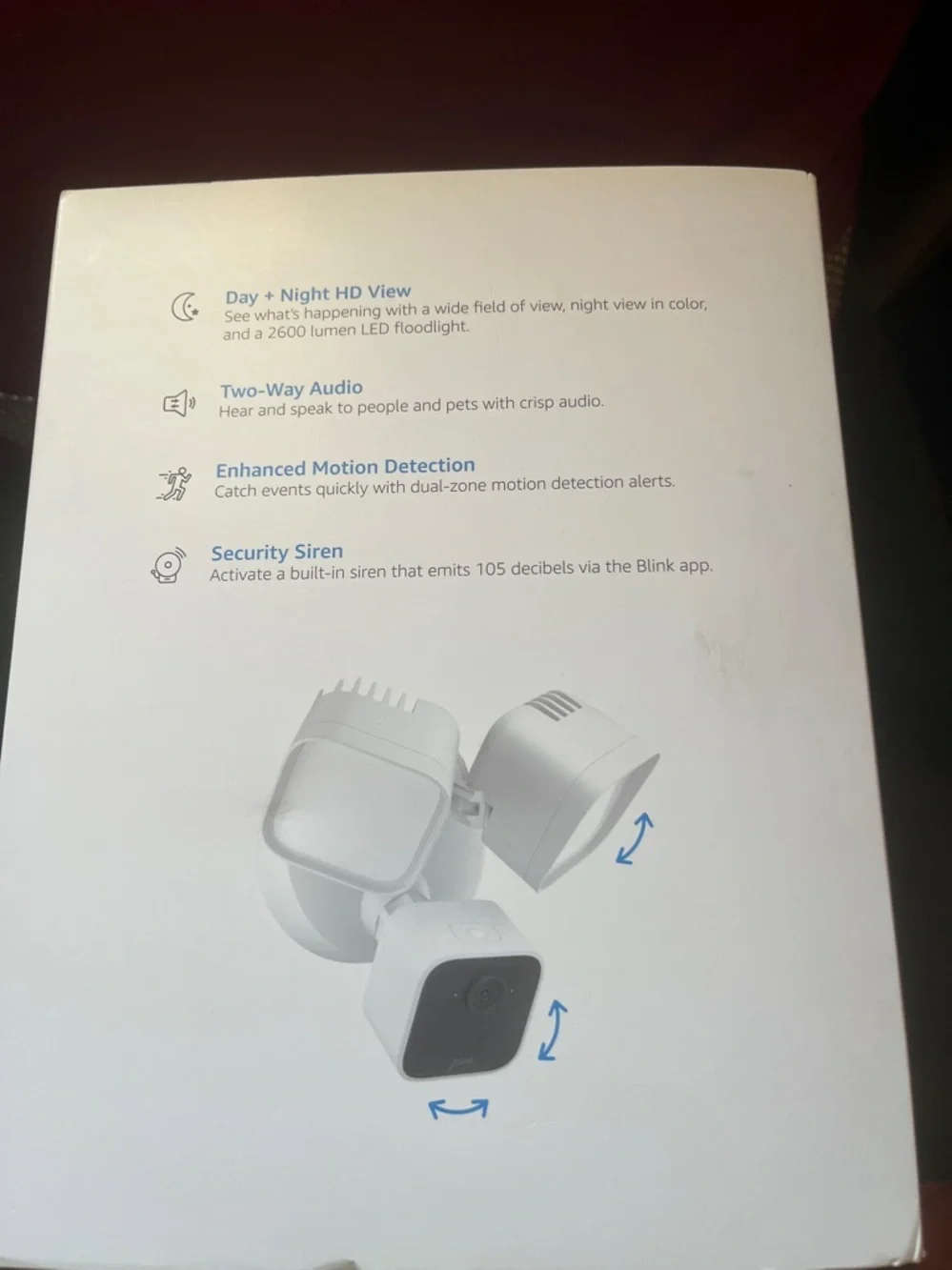 Blink Wired Floodlight Camera - White